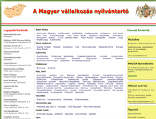 Tablet Screenshot of magyarvallalkozasok.hu